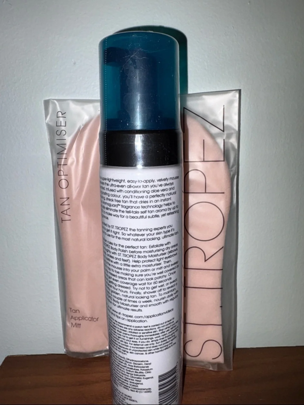 NEW! St. Tropez Self Tan Bronzing Mousse 240ML/8fl oz Sealed W/ tanning mit